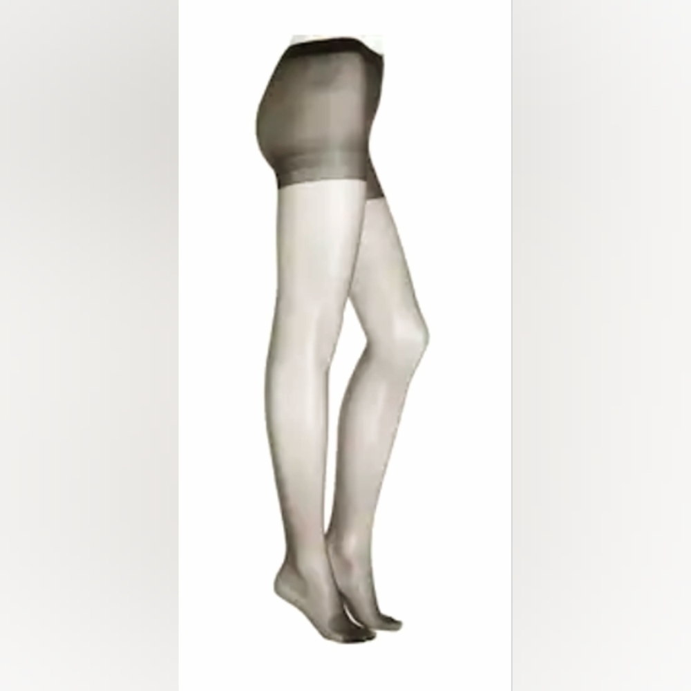 Calvin Klein Silken Sheer Control Top Women's Tights - Black - Size S/ Size 1 - Picture 1 of 5